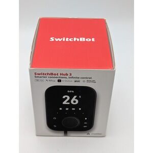 SwitchBot Hub 3 (3rd Gen), Smart Home Hub with 2.4" IPS Screen Factory Sealed